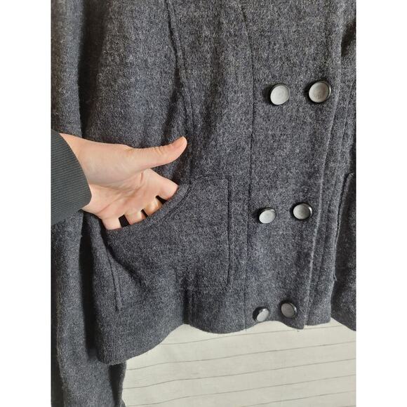 Cabi My Fair Wool Cardigan Jacket in Gray Sweater¡, sz Large - Picture 3 of 11